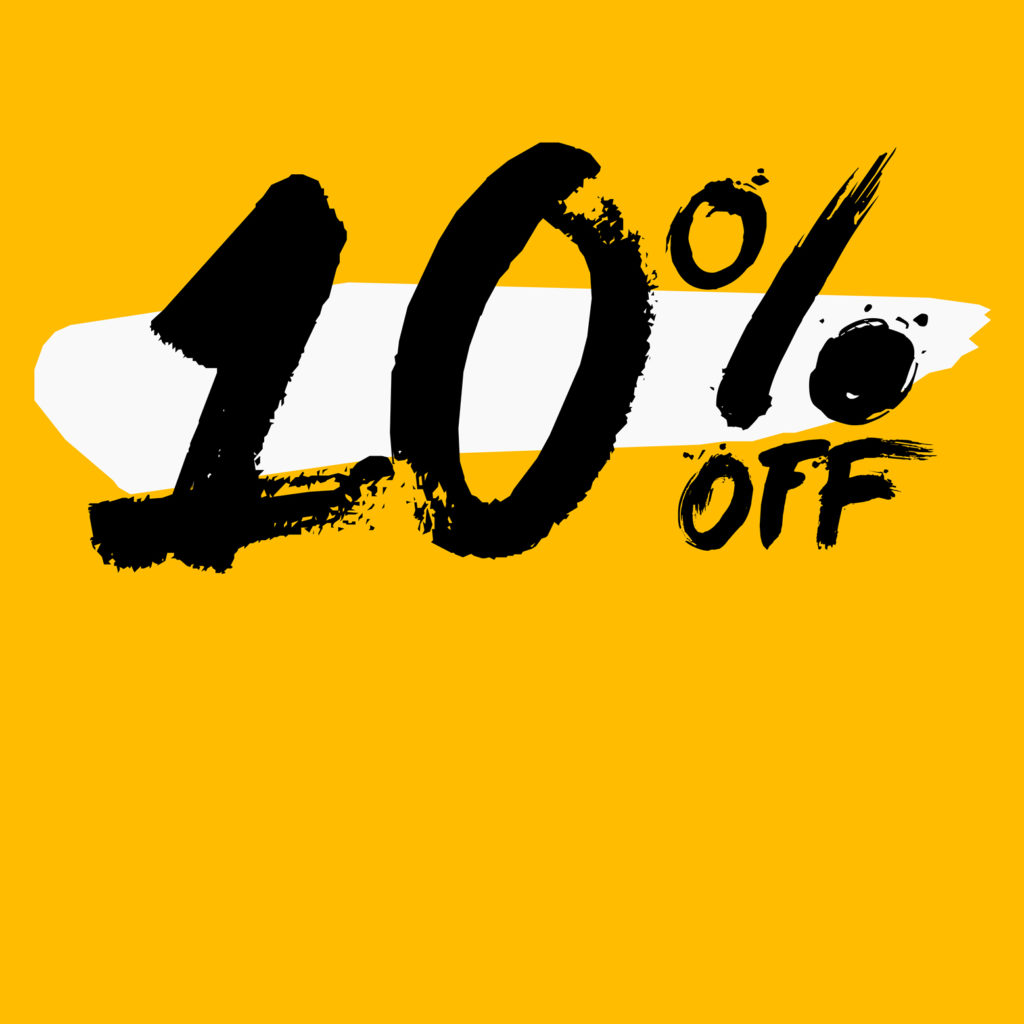 News 10 Off -10 % auf alles im Shop